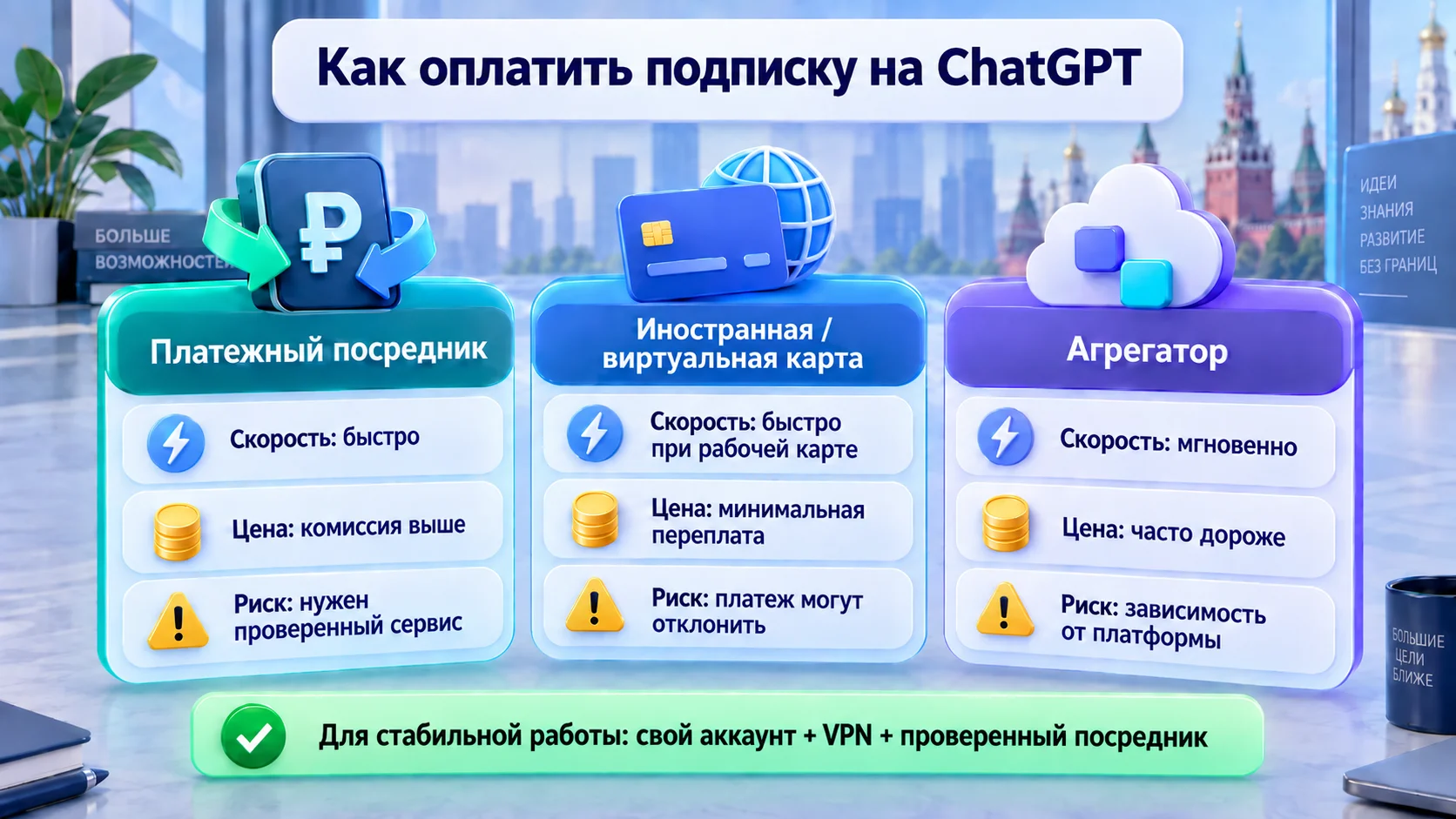 Как оплатить подписку ChatGPT из России