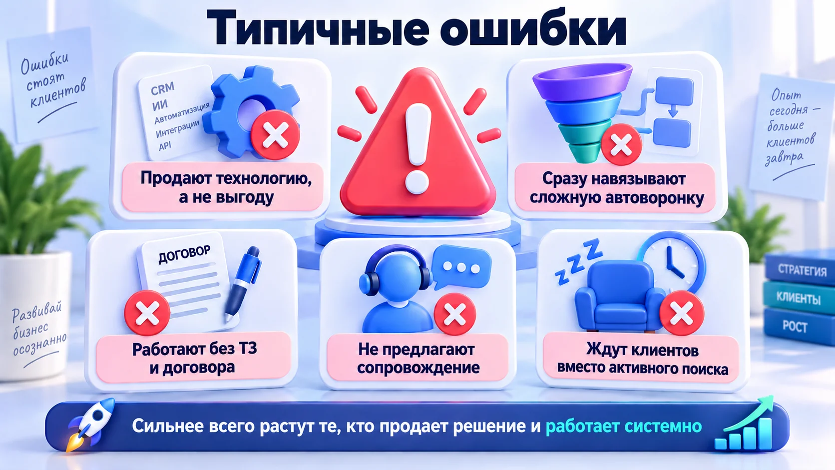 частые ошибки автоматизации