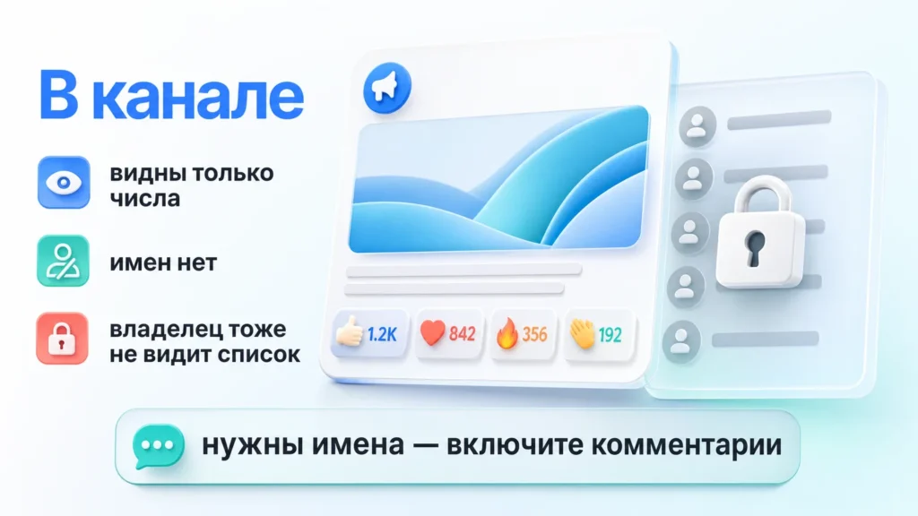 анонимные реакции в канале max