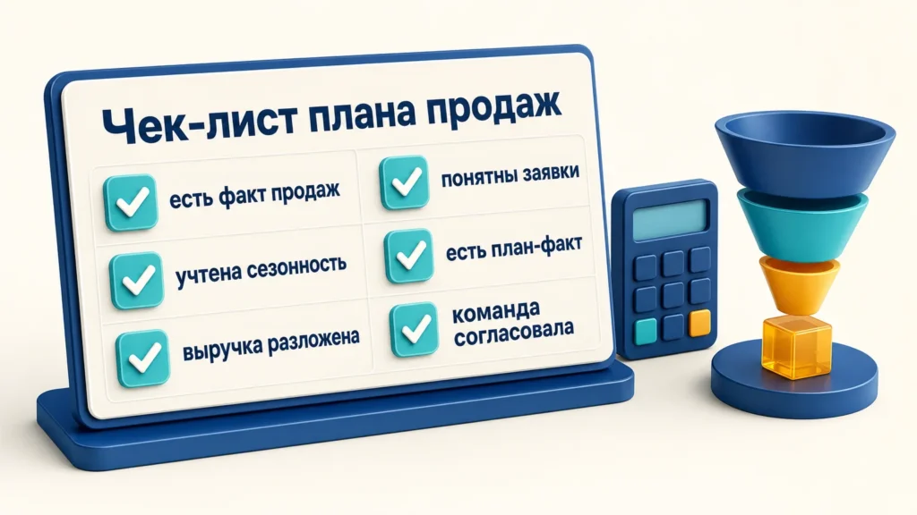 чек лист плана продаж