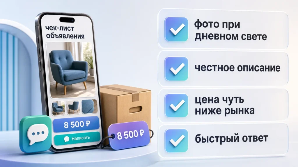 продажа вещей на авито