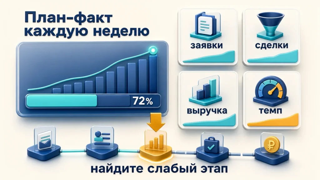 контроль выполнения плана продаж