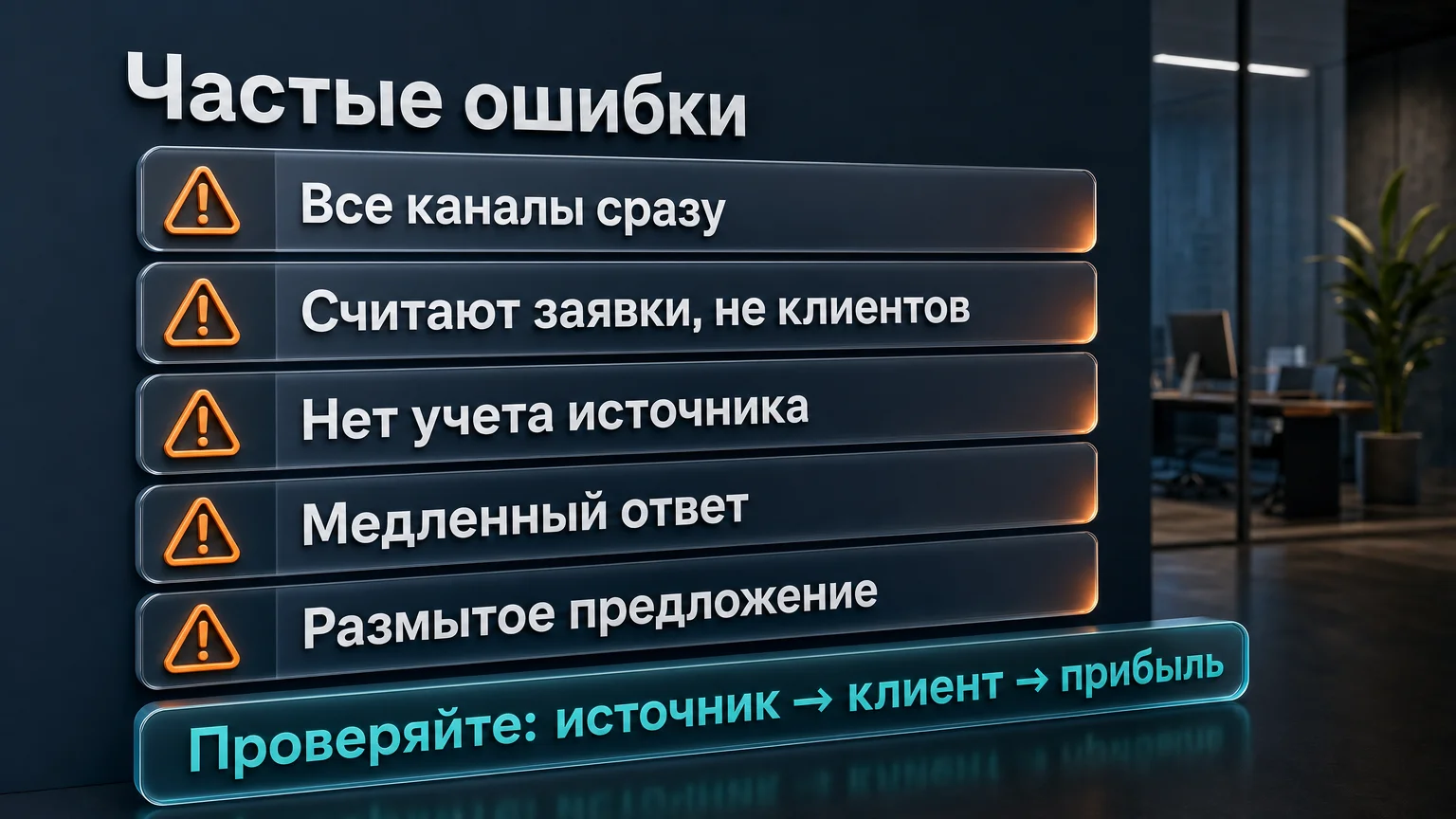 частые ошибки лидогенерации